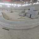 重庆 芝麻白异形坐凳，自然面光面弧形加工