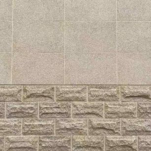 重庆 黄金麻自然面蘑菇石配荔枝面干挂