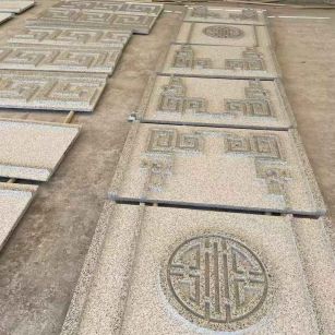 重庆 白麻花岗岩外墙立面雕刻板