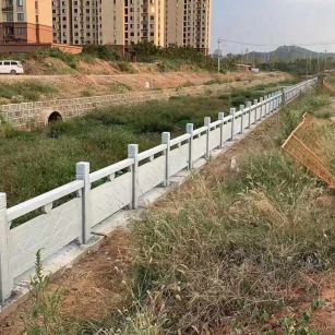 重庆 白麻河道栏杆效果展示图