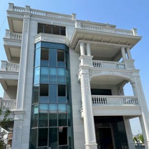 重庆 白麻花岗岩别墅外墙干挂效果展示