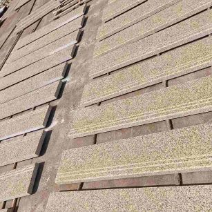 重庆 黄金麻花岗岩光面楼梯踏步