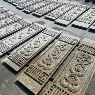 重庆 黄金麻花岗岩外墙雕刻板