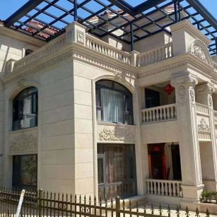 重庆 黄金麻花岗岩荔枝面别墅外墙干挂