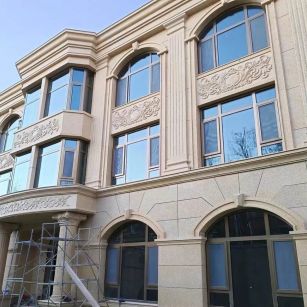 重庆 黄金麻花岗岩别墅外墙干挂