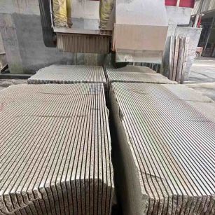 重庆 车间生产日常，黄金麻白麻花岗岩