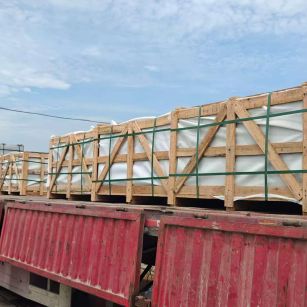 重庆 芝麻白花岗岩地铺石出口专车-泰国游