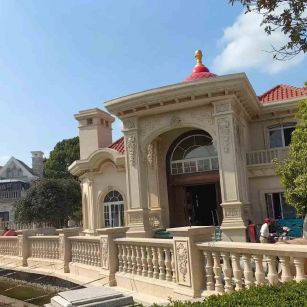 重庆 黄金麻花岗岩欧式别墅