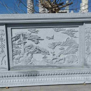 重庆 芝麻白大型照壁，屏风，影壁