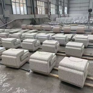 重庆 白麻花岗岩异形加工-石凳，坐凳