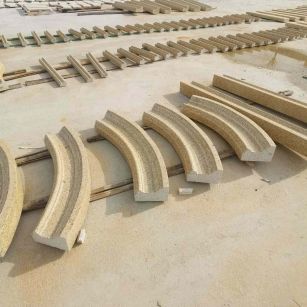 重庆 黄金麻花岗岩别墅线条