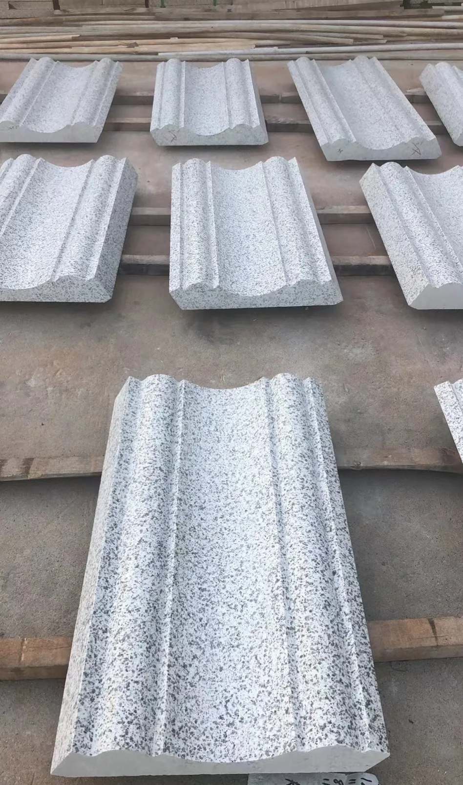 重庆 白麻花岗岩光面别墅线条