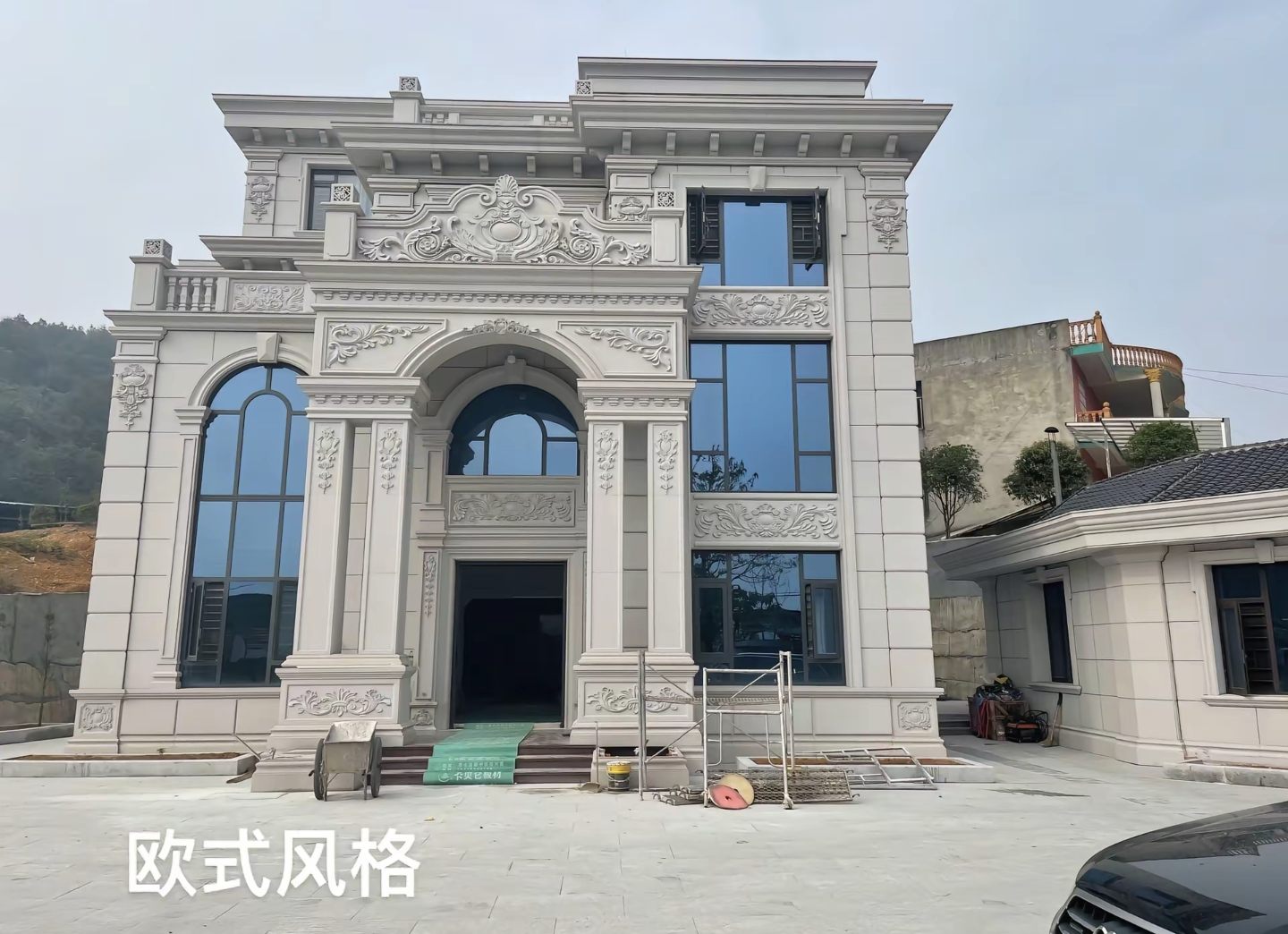 重庆 白麻花岗岩别墅外墙干挂